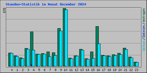 Stunden-Statistik im Monat Dezember 2024
