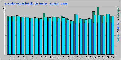 Stunden-Statistik im Monat Januar 2026